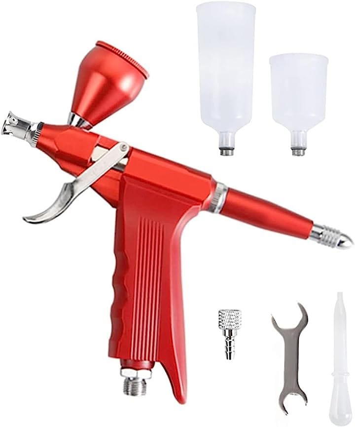 エアブラシ ハンドピース 塗料 エアーブラシ トリガー プラモデル( 赤) 6,528円