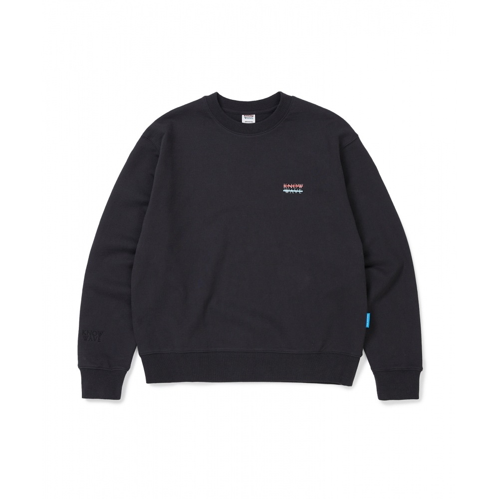 ノウウェーブクルーネックスウェットシャツ knt013m (ダークチャコール)