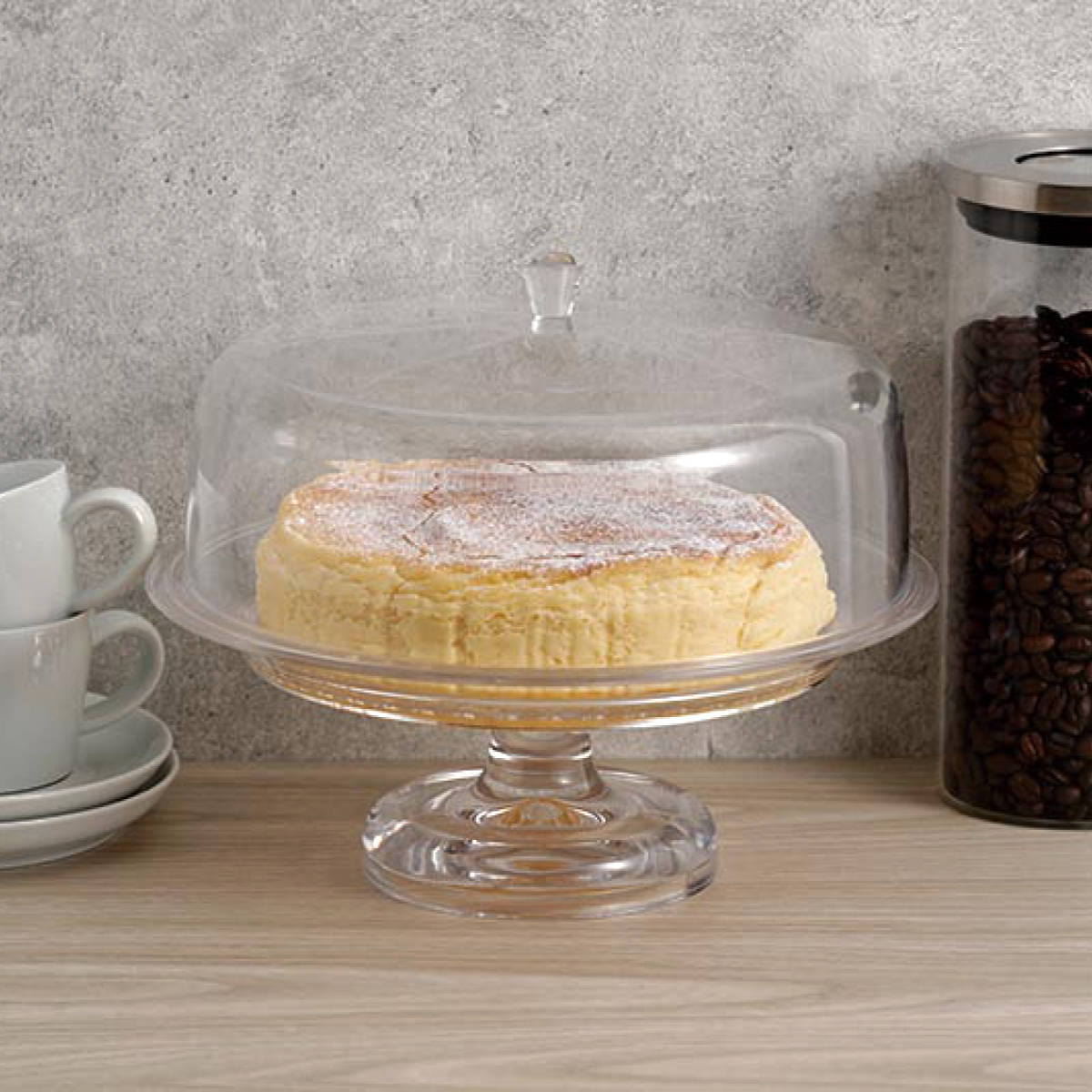 ケーキスタンド 26cm スイーツコンポート プラスチック 食洗機対応 ケーキ台 ケーキトレー ケーキトレイ 1段 製菓 キッチン カフェ ティータイム ケーキ フルーツ コンポート皿