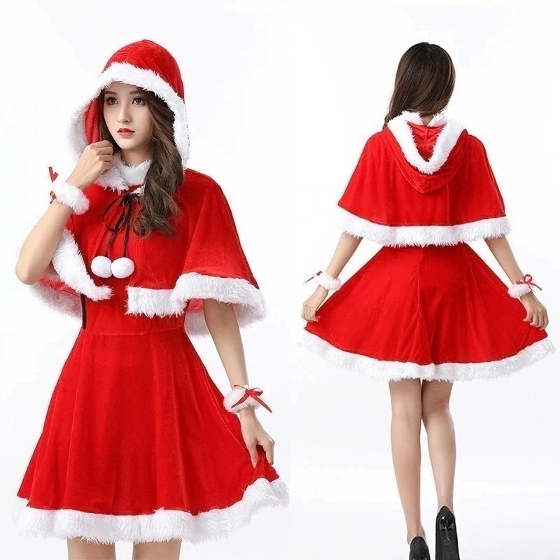 ガーリーサンタ レディース サンタクロース クリスマスクリスマス 女性用 イベント 可愛い コスプレ用 kanxia24043 パーティー コスム サンタ衣装 お祝い 各場面