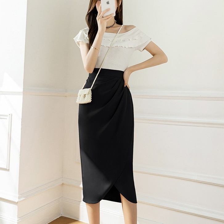 ボトムス スカート ミディアム丈スカート ハイウエスト タイトスカート ミディアム丈 かわいい 大人可愛い きれいめ シンプル 上品 おしゃれ かっこいい カジュアル こなれ感 個性的 主役級 存在感