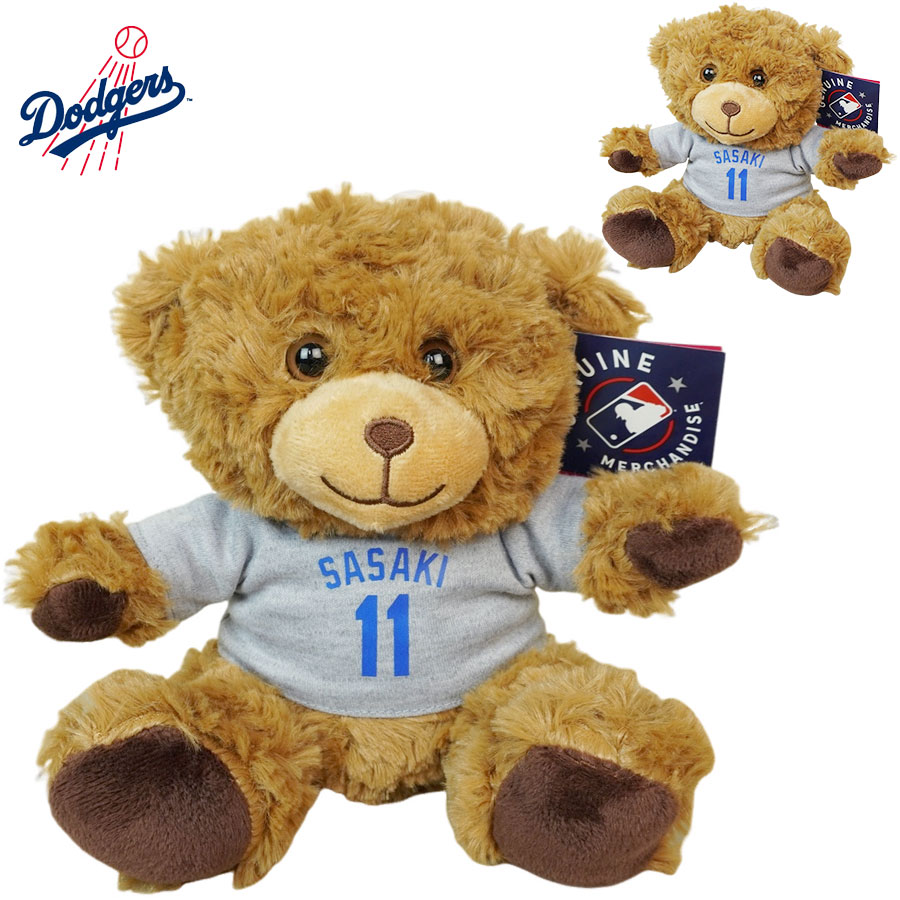 佐々木朗希 クマのぬいぐるみ BEAR ベアMLB メジャーリーグ公式グッズ FOCO 限定LA DODGERS ロサンゼルス ドジャースメジャー リーグ 大谷翔平 マ