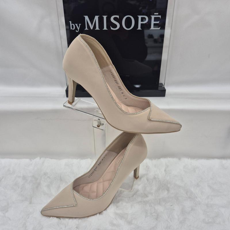 By 女性 ビーズ装飾 ハイヒール 112HT331ST007 IVORY 1 JJ