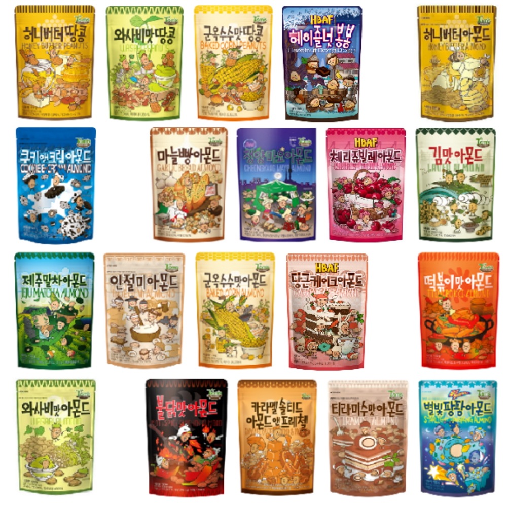 吉林洋行HBAFバフハニーバターアーモンド120gハニーバターグントウモロコシ味わさびニンニクパン清陽マヨ