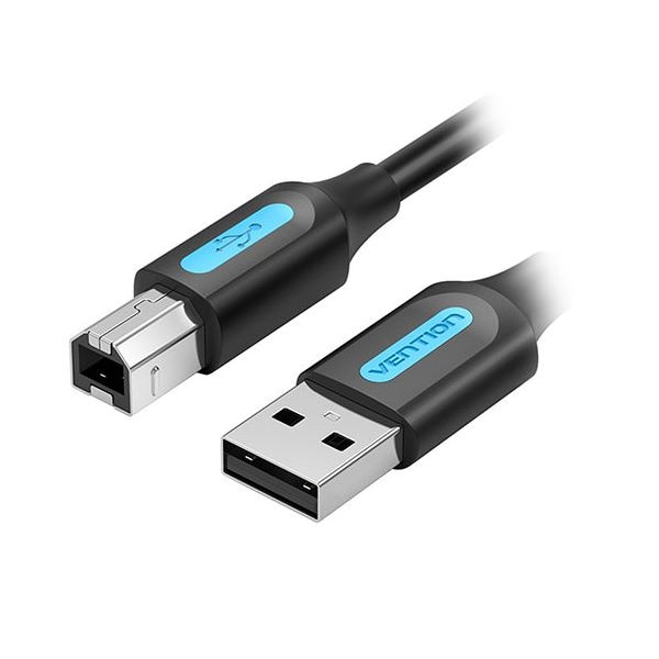 [5本セット] VENTION USB 2.0 A Male to B Maleケーブル PVC Type 5m ブラック CO-7231X5
