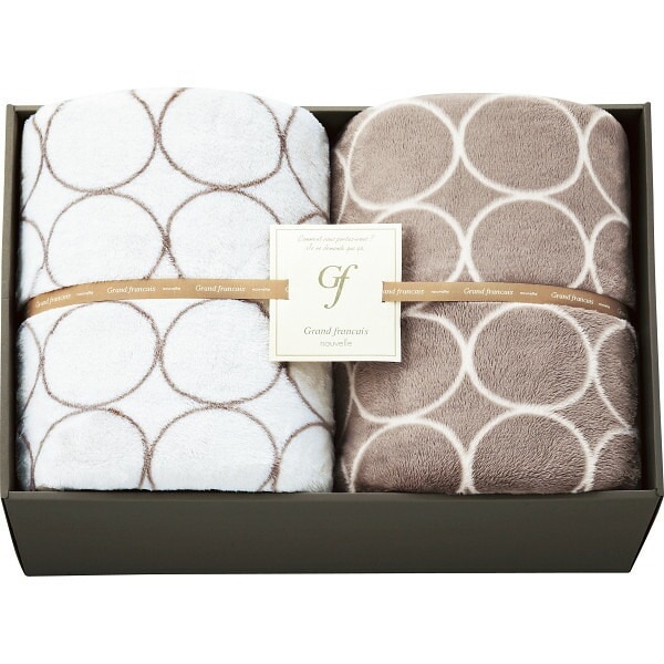 （ギフト）グランフランセヌーベル ハイソフトタッチマイヤー毛布2枚セット