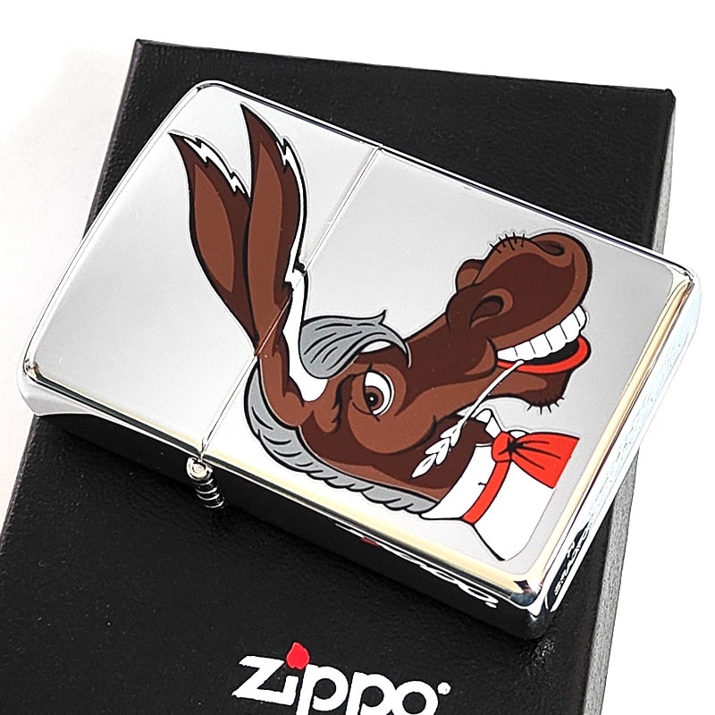 ZIPPO ライター 2007年製 レア ジッポ アメリカ民主党 ドンキー ロバ ビンテージ おしゃれ 廃盤 珍しい ヴィンテージ 未使用品 かっこいい シルバー 絶版 メンズ ギフト プレゼント