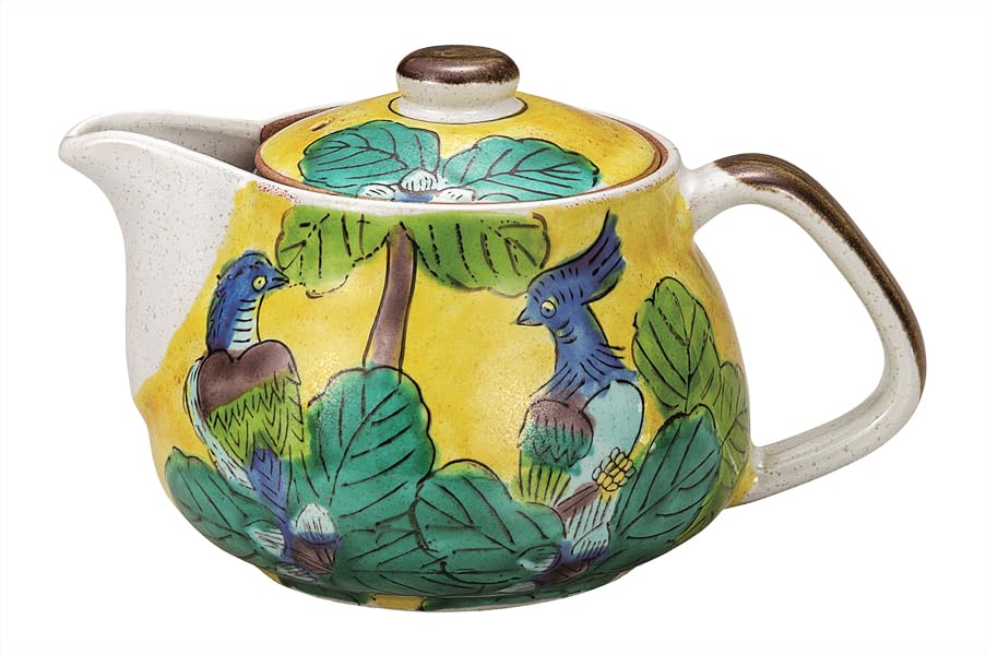 九谷焼いわたや ポット急須 吉田屋(網付)K9-606