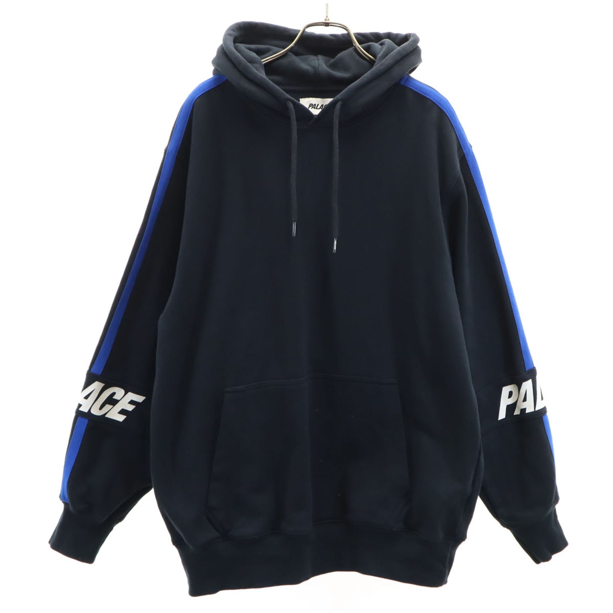 PALACE パレス 長袖 スウェットパーカー L ネイビー系 プルオーバー メンズ 古着