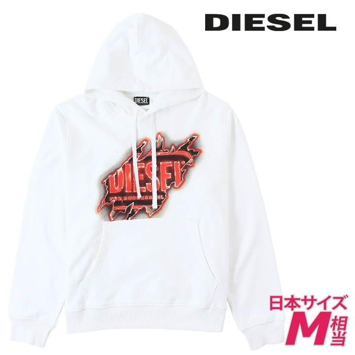 スウェットパーカー メンズ S-GINN-HOOD-E8 グラフィックロゴプリント コットン die-m-t-g4-181