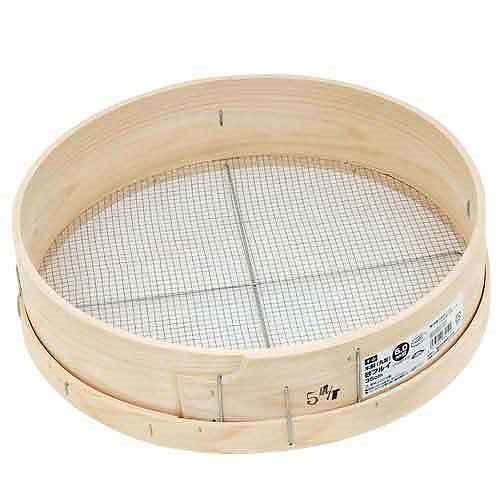千吉/木製砂フルイ（丸型）３５ｃｍ/５．０ＭＭ