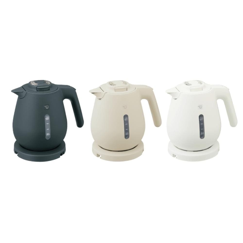 電気ケトル 1.0L CK-DB10 おしゃれ 小型 ケトル ホワイト ブラック キャメル 空焚き防止 倒れてもこぼ