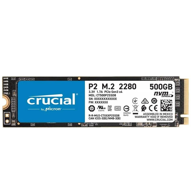 内蔵 SSD 500GB NVMe PCIe M.2 P2シリーズ Type 2280 グローバル パッケージ 5年保証 CT500P2SSD8