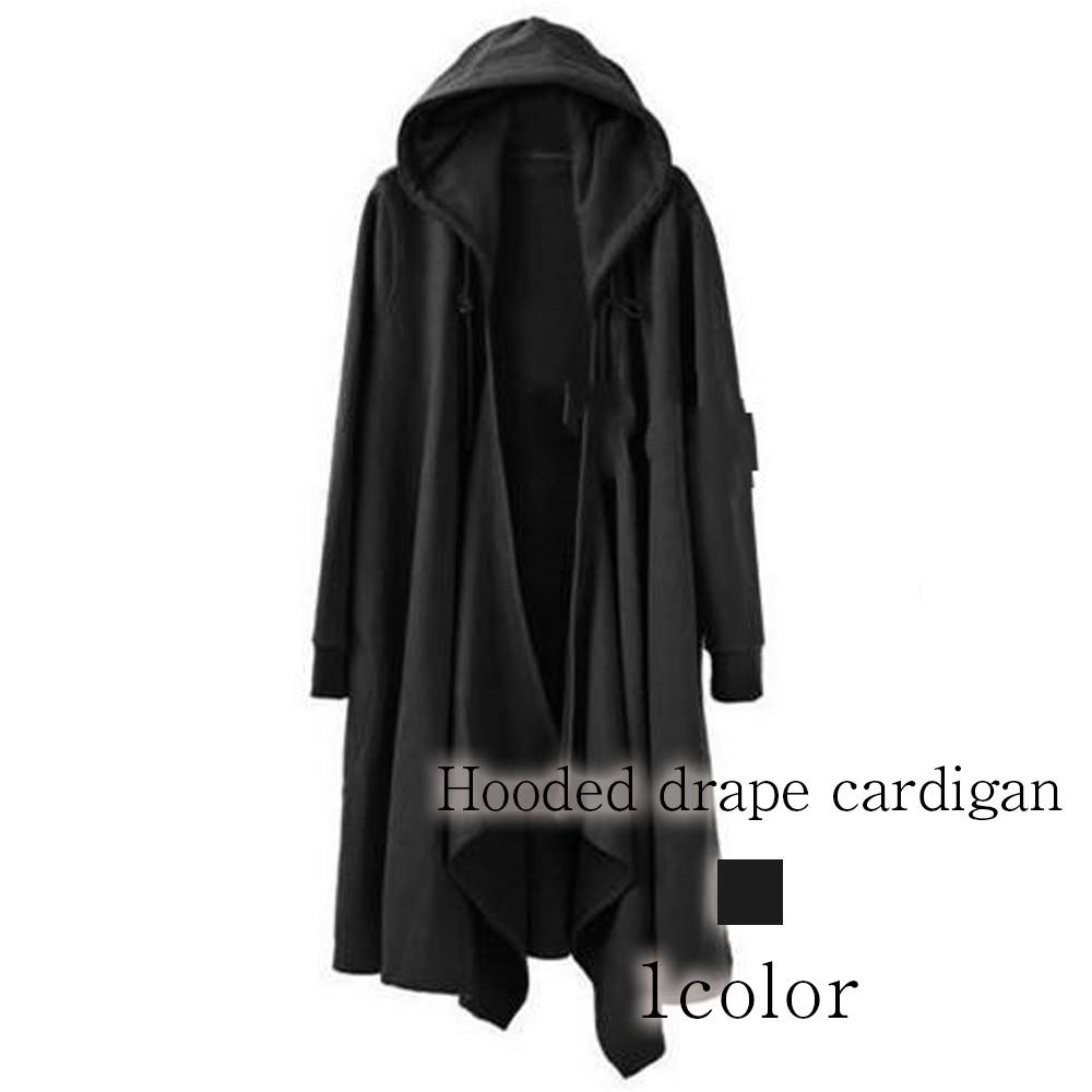 カーディガン メンズ フード付ドレープカーディガン 長袖 春 柄 ブランド オフィス ウール ゆったり 厚手 制服 おすすめ 秋 おしゃれ ニット ビジネス 綿 セーター ジャケット 暖かい アウター