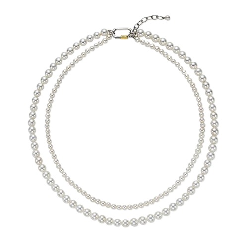 NoIU Silver(C) ホワイトパール 2WAY ネックレス