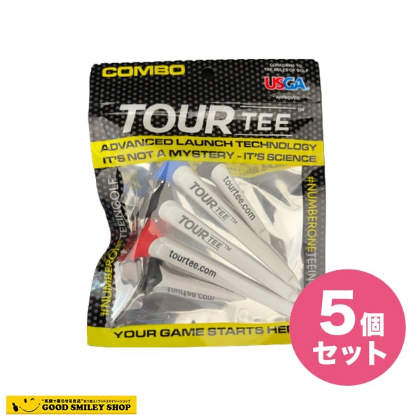 Tour Tee　ツアーティーCOMBO【ロング3本+ショート2本入り】5袋セット 2022年モデル
