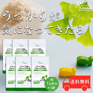 イチョウ葉＋DHA＋EPA粒 約1か月分6袋 T-600-6