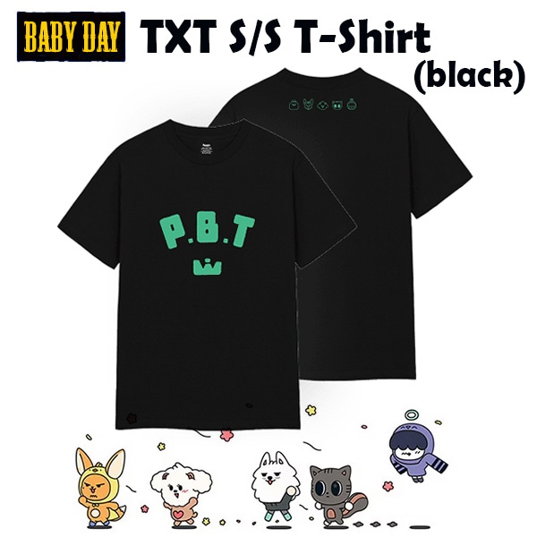 【予約】TOMORROW X TOGETHER - S/S T-Shirt (black) TXT服 2025シャツ 半袖tシャツ ジード TXT 着用 おしゃれ夏