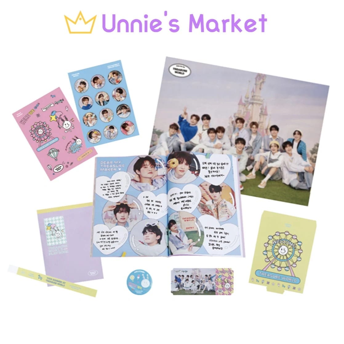 Treasure [world] Treasure Play Book + Free Photocard 1EA(fan-made)