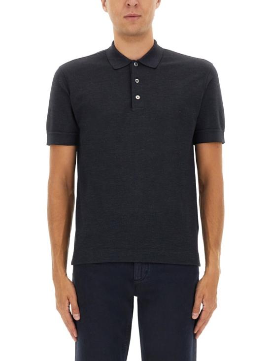 ERMENEGILDO ZEGNA Men Polo Shirts UG381A2 G740B09 Black