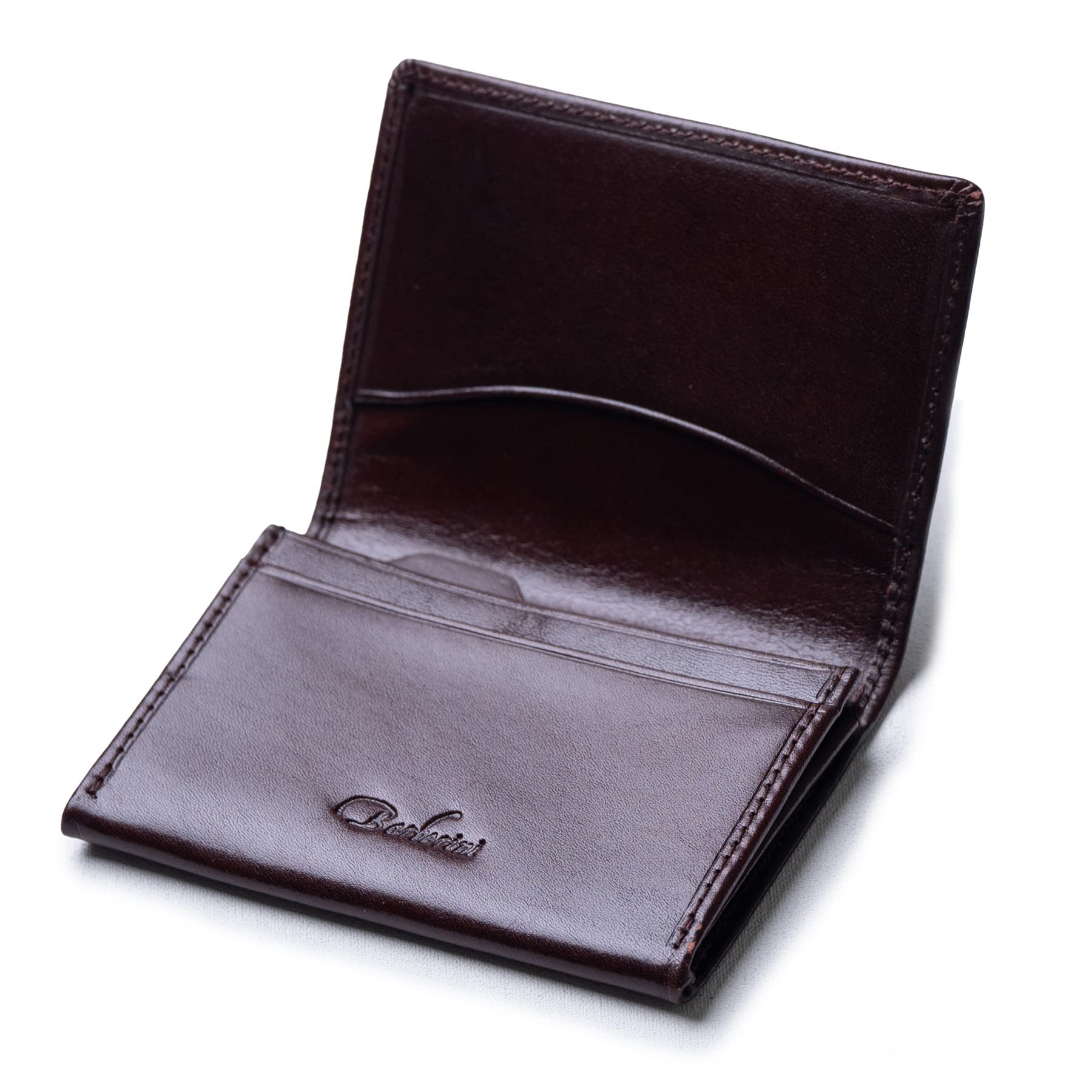 [BARBERINI] 【イタリアの匠が贈る】 名刺入れ 本革 イタリアンレザー 大容量 取り出しやすい 仕切り付き