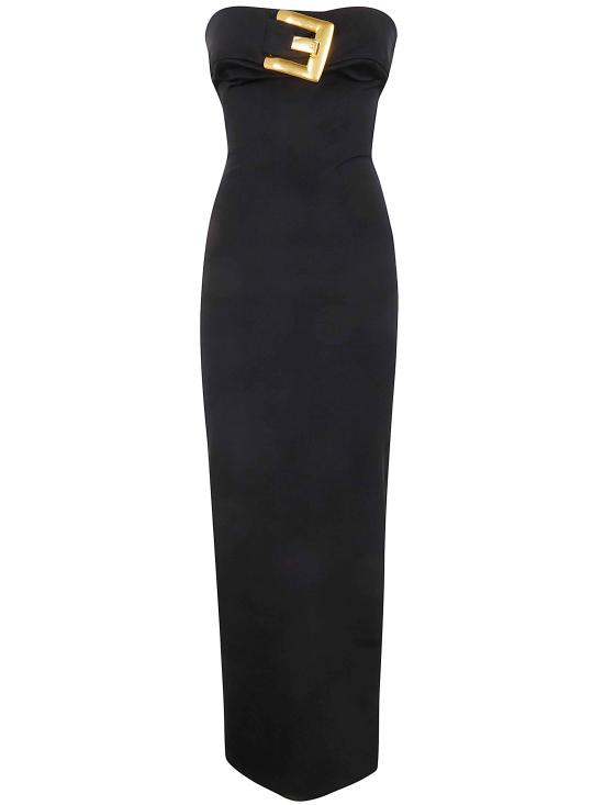 BALMAIN Women Long Skirts GF1RG080JL05 0PA BLACK