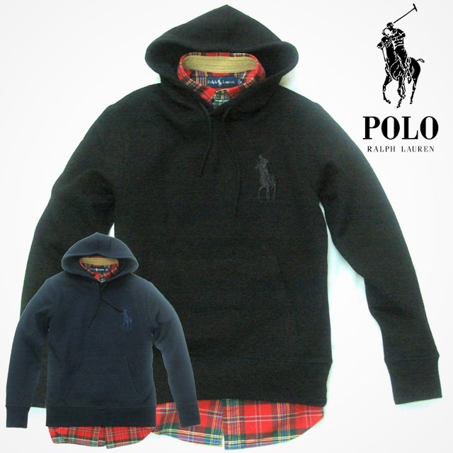 本物保証 ラルフ メンズ 裏起毛（裏フリース地） フーデッド スウェット ジャケット ビッグポニー