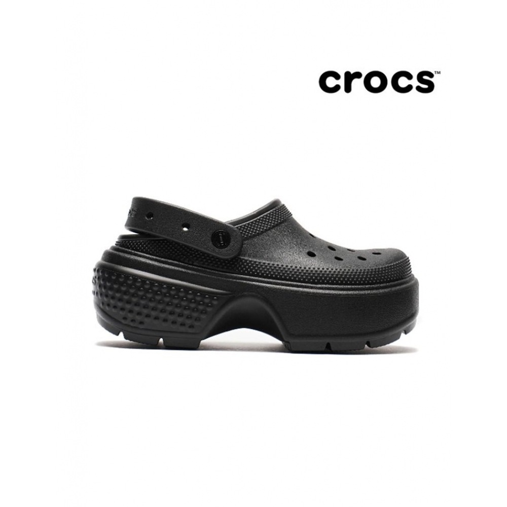 クロックスパブリックストンプクロッグブラック 2093447-001