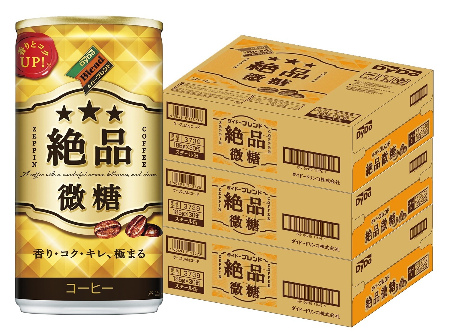 DyDo ダイドー 絶品微糖 185ml×90本