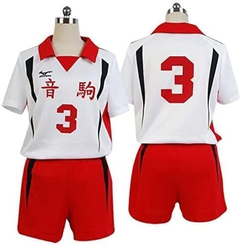 ハイキュー!! 夜久衛輔 コスプレ衣装 アニメ コスチューム 音駒高校3年 バレー部 ユニフォーム 3番 やく もりすけ リベロ コスプレ