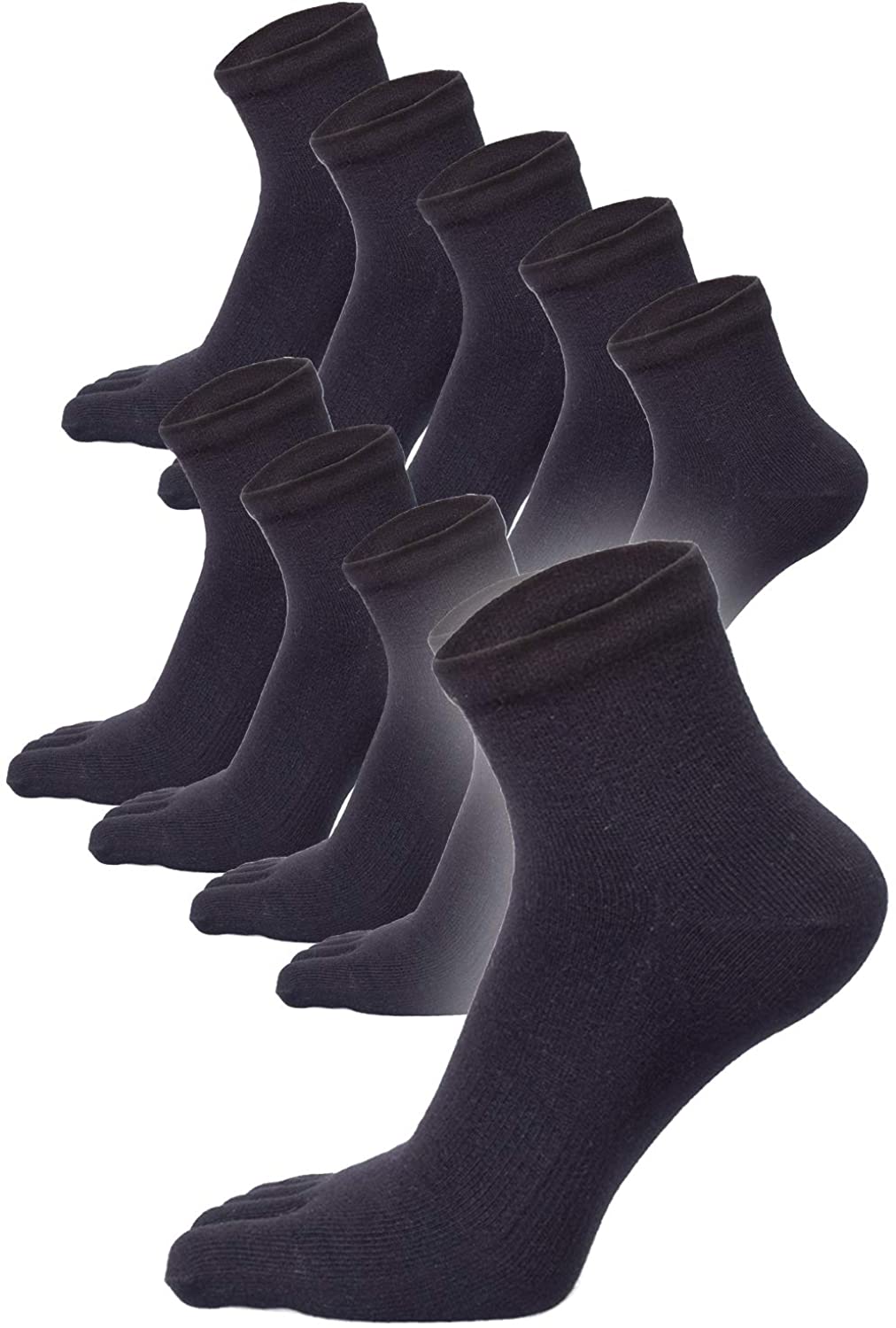 【本日限定価格】 5本指ソックス AUTHENTIC 5足 くるぶし 25-28 ビジネスソック