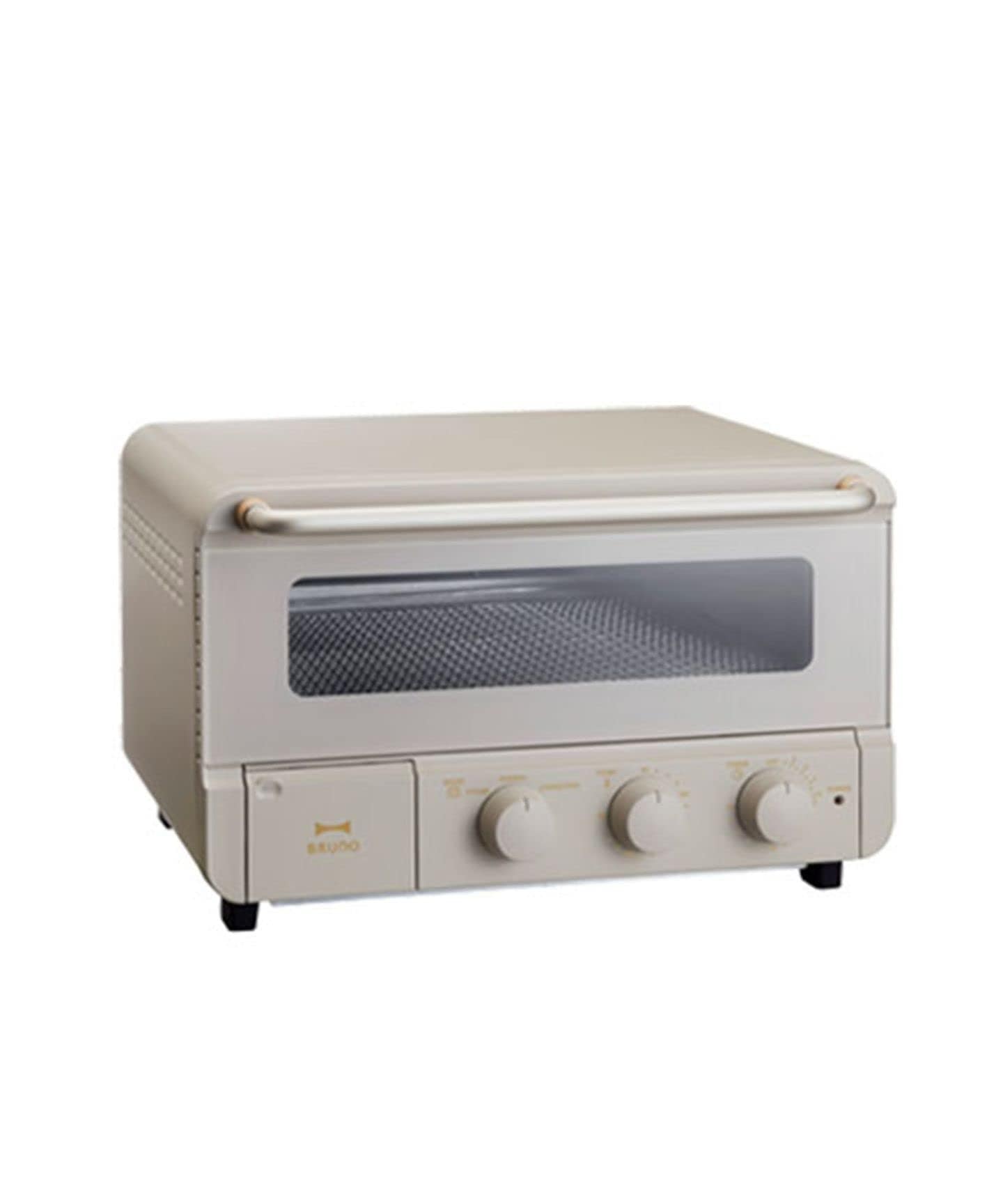 BRUNO ブルーノ オーブン トースター 4枚焼き スチーム ＆ ベイク コンベクション機能 温度調節 1350W ピザ対応 グレージュ BOE067-GRG