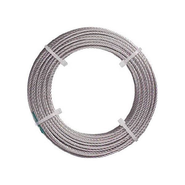 (まとめ) TRUSCO ナイロン被覆ステンレスワイヤロープ 1.5mm×5m CWC-15S5 1巻 (×5セット)