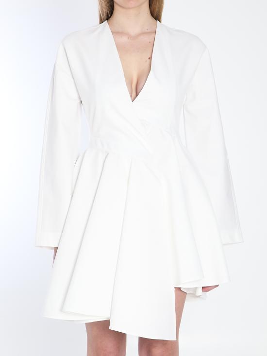 ALAIA Women Mid Skirts AA9R2618T447A WHITE