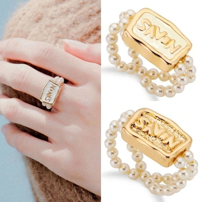 Savon pearl ring リング 韓国 アクセサリー 指輪 ファッション ジュエリー おしゃれ 大人可愛い 6,465円
