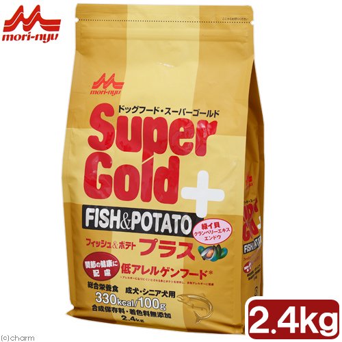 ドッグフード　森乳　スーパーゴールド　フィッシュ＆ポテト　プラス　関節の健康に配慮　２．４ｋｇ　ＣＲＣ45―05―42―20―20