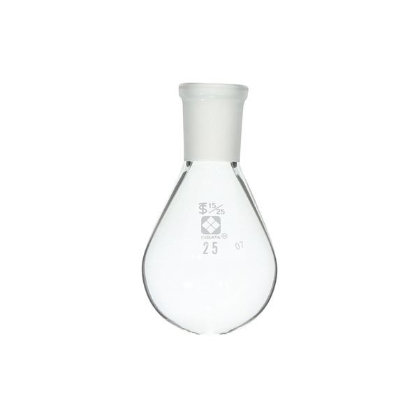 共通摺合なす形フラスコ 25mL (005370-1525)