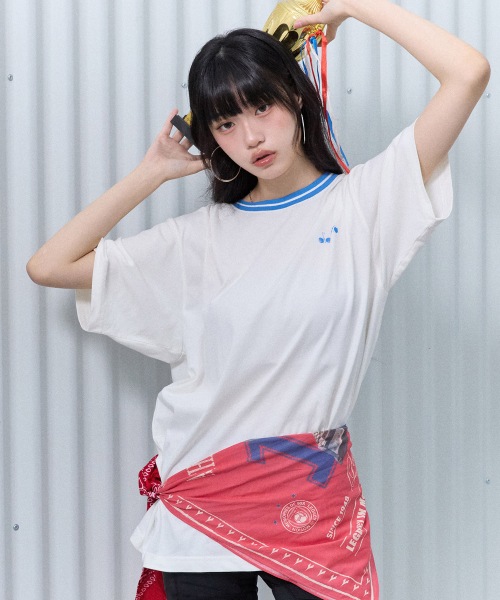 ディアドラウォッシュグラフィックショートスリーブ T シャツ OFF WHITE