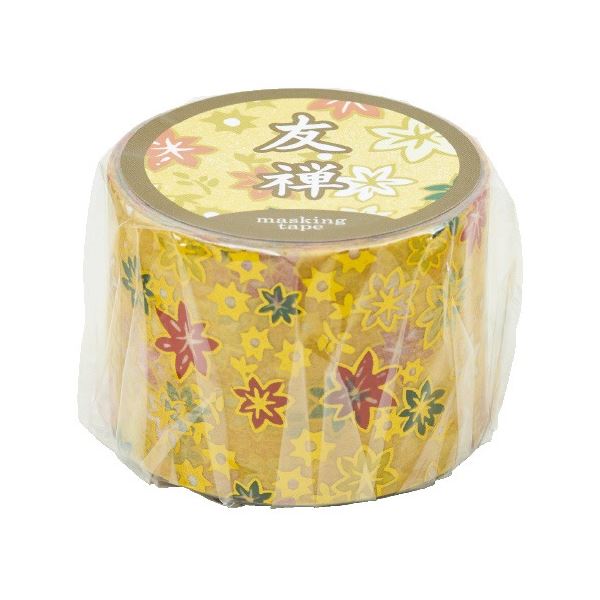 （まとめ）エヒメ紙工 友禅マスキングテープ 山吹(×20セット)