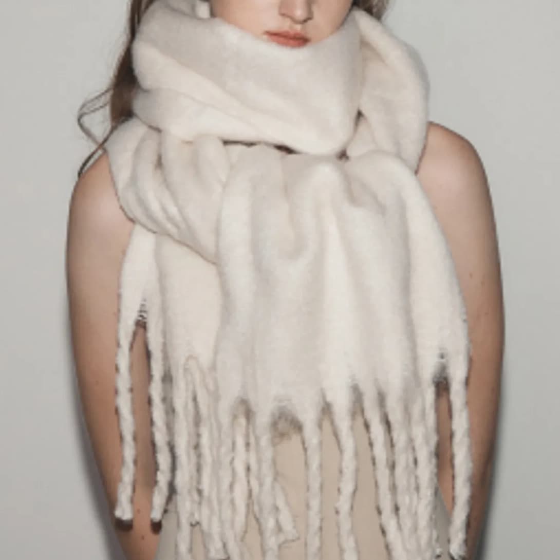 [ソンミンス // BOYS 2 PLANET ボイプラ2 // チェリブ / リブ] BRIGHTEN ビッグホワイトクリスマスマフラー