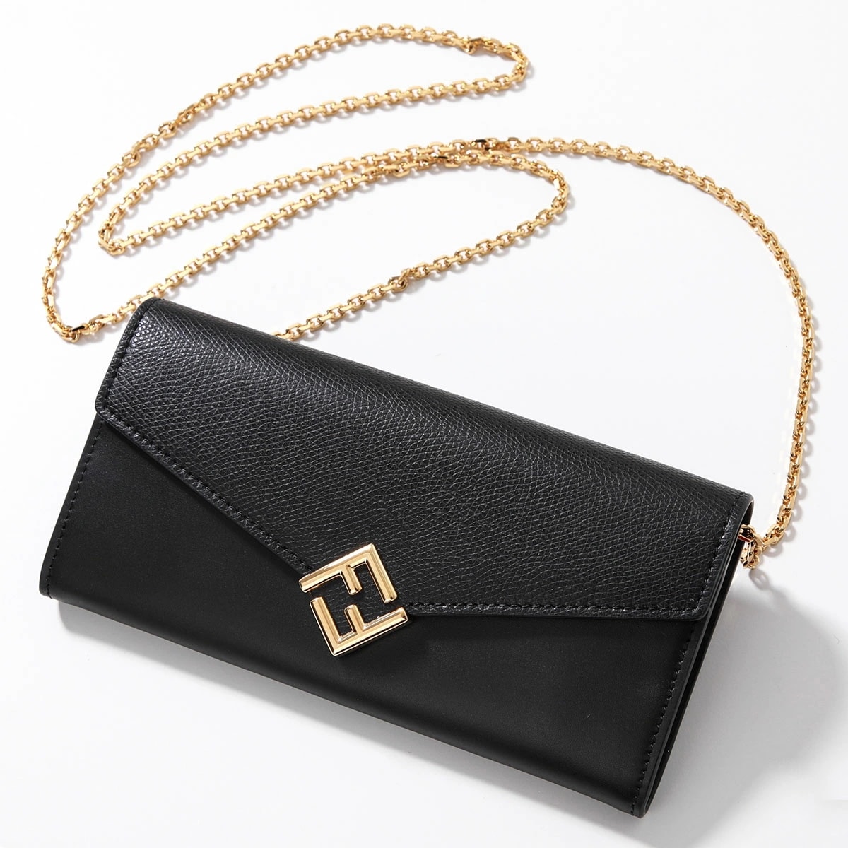 FENDI フェンディ ショルダーウォレット FFダイヤモンド 8M0365 ALWA ALV4 レディース チェーンウォレット 長財布 FFロゴメタル 鞄 カラー3色