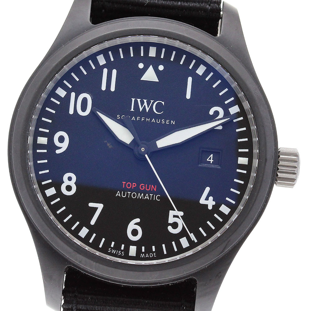 IWC IWC SCHAFFHAUSEN IW326901 パイロットウォッチ トップガン デイト 自動巻き メンズ 良品 箱・保証書付き_843083【中古】