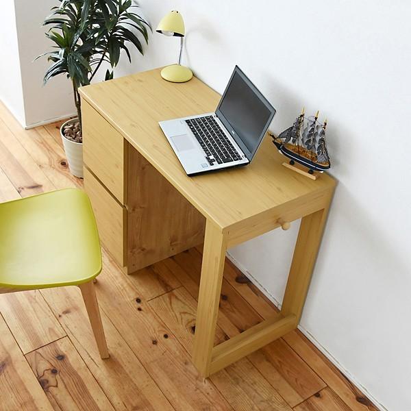 勉強机 学習机 デスク 机 収納チェスト付き 引き出しつき パソコンデスク コンパクト 小型 シンプル 白 ホワイト 北欧 幅90cm 奥行45cm ひとり暮らし 一人