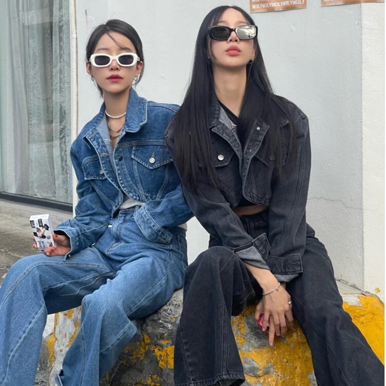 デニムマイクロショートジャケット R3773