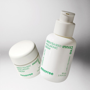 イニスフリーグリーンティーシードヒアルロン酸セラム80mL 2個+グリーンティーシードヒアルロン酸クリーム50mL