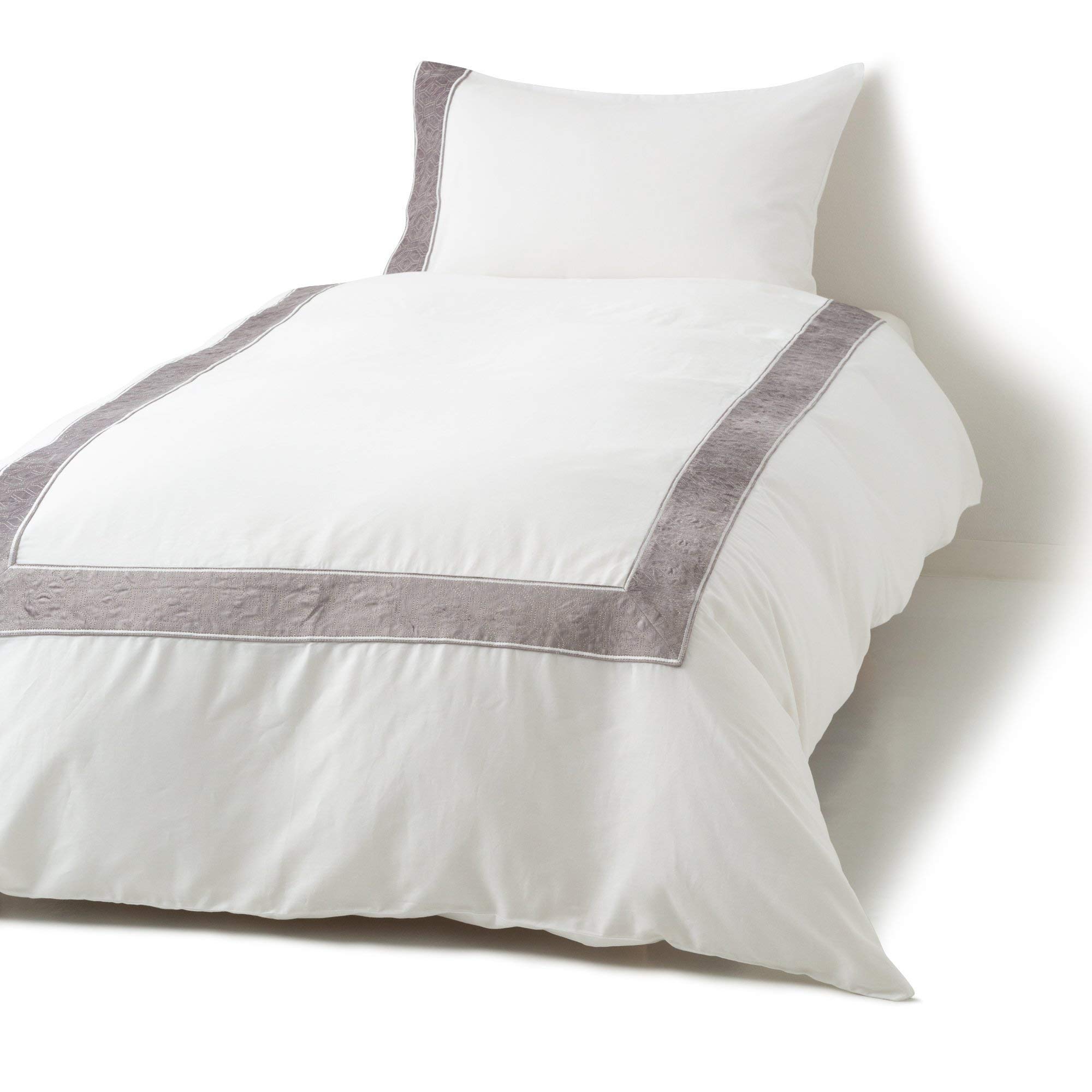 Francfranc フランフラン ヴェルツ 掛け布団カバー セミダブル グレー W170×D210cm