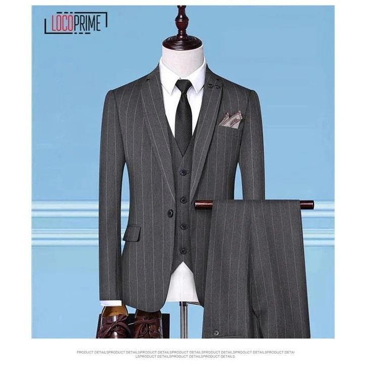 ビジネススーツメンズ2ピーススーツフォーマルスーツセットアップストライプ柄スーツスリムシングルスーツタキシードスーツ30405030%までに制限 8,656円