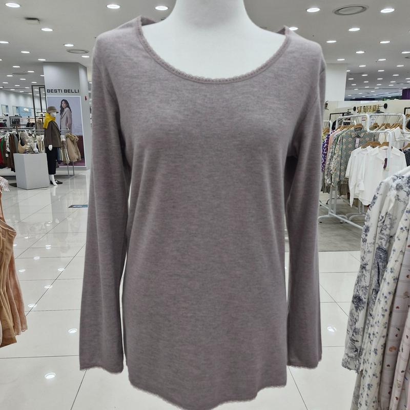 暖かい起毛レーヨン綿スパン女性肌着トップスLG9286COA1_SH