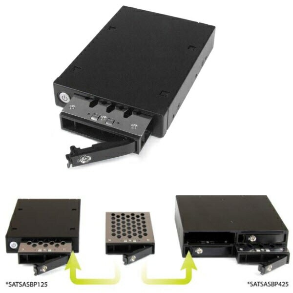 StarTech.com [SATSASBP125] 2.5インチHDDハードディスクドライブ用モバ