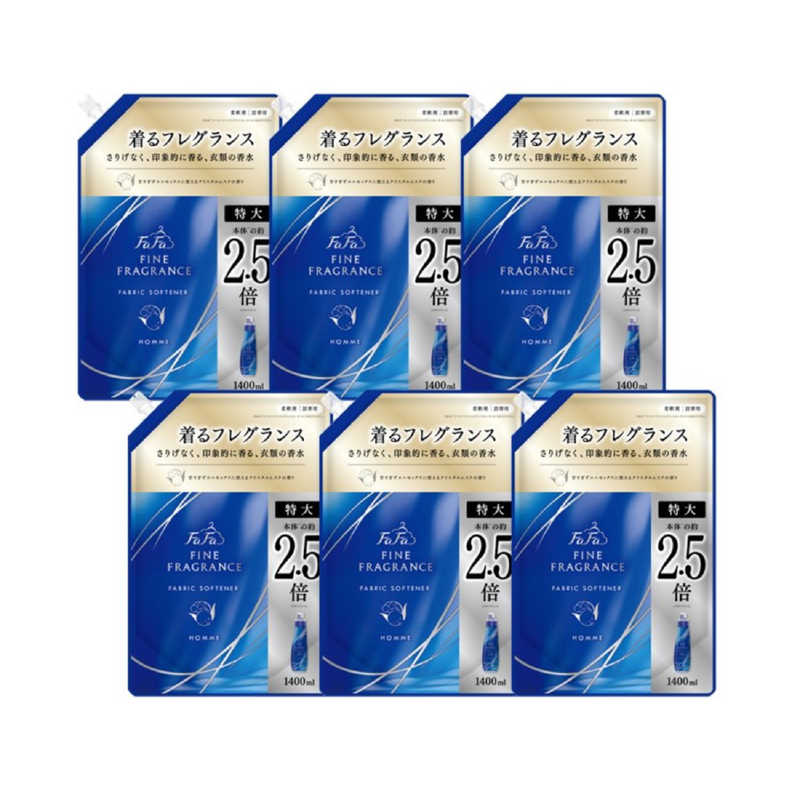 NSファーファJ　(ケース販売)FaFa(ファーファ) ファインフレグランス オム 詰替1400ml×6